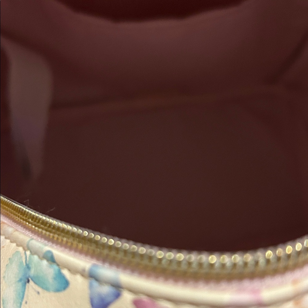 Disney Loungefly Butterfly Backpack with iridescent Pink Accents - Picture 7 of 8